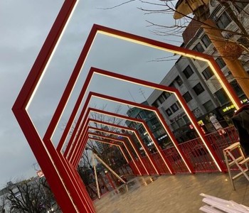 전주역 앞 LED조명